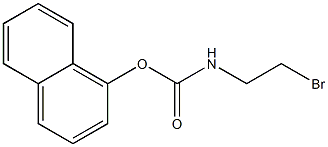 N-(2-Bromoethyl)carbamic acid 1-naphtyl ester Structure