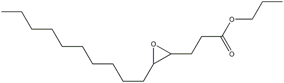 4,5-Epoxypentadecanoic acid propyl ester Structure