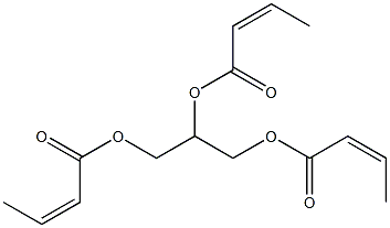 Glycerin trisisocrotonate Structure