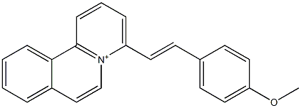 4-[(E)-4-Methoxystyryl]benzo[a]quinolizinium Structure