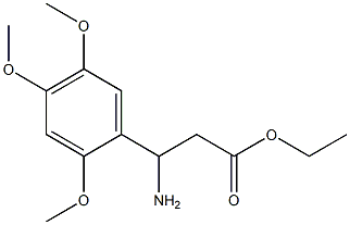 ethyl 3-amino-3-(2,4,5-trimethoxyphenyl)propanoate Struktur
