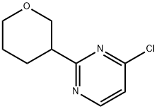 4-Chloro-2-(tetrahydropyran-3-yl)pyrimidine Struktur
