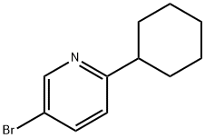 3-Bromo-6-(cyclohexyl)pyridine Structure