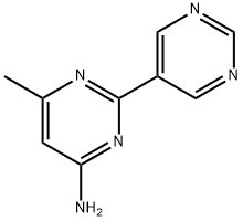 4-Amino-6-methyl-2-(5-pyrimidyl)pyrimidine Struktur