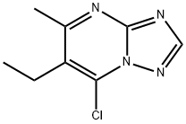 7-chloro-6-ethyl-5-methyl-[1,2,4]triazolo[1,5-a]pyrimidine Structure