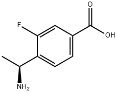 4-((1S)-1-AMINOETHYL)-3-FLUOROBENZOIC ACID|(S)-4-(1-氨基乙基)-3-氟苯甲酸