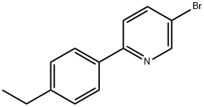 3-Bromo-6-(4-ethylphenyl)pyridine Struktur