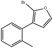 2-Bromo-3-(2-tolyl)furan Structure