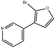2-Bromo-3-(3-pyridyll)furan, 1227960-30-6, 结构式