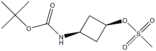 cis-tert-butyl N-[3-(methanesulfonyloxy)cyclobutyl]carbamate|(1S,3S)-3-((叔丁氧基羰基)氨基)环丁基甲磺酸盐