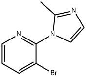3-Bromo-2-(2-methylimidazol-1-yl)pyridine Structure