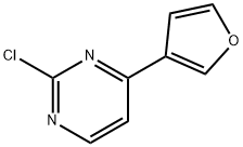 2-Chloro-4-(3-furyl)pyrimidine Struktur