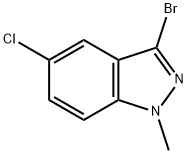 3-bromo-5-chloro-1-methyl-1H-indazole Structure