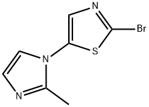 2-Bromo-5-(2-methylimidazol-1-yl)thiazole Struktur