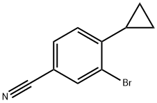 3-bromo-4-cyclopropylbenzonitrile Structure