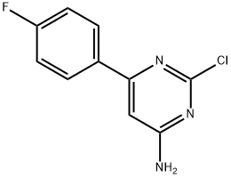2-Chloro-4-amino-6-(4-fluorophenyl)pyrimidine Struktur