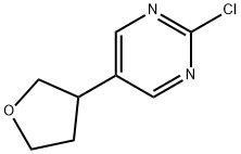 2-Chloro-5-(tetrahydrofuran-3-yl)pyrimidine Structure