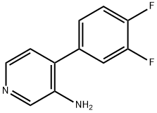 3-AMINO-4-(3,4-DIFLUOROPHENYL)PYRIDINE Struktur