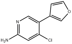 2-Amino-4-chloro-5-(3-furyl)pyridine|