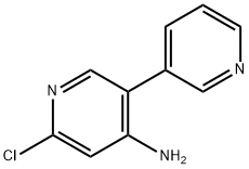 2-Chloro-4-amino-5-(3-pyridyl)pyridine Struktur