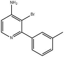 3-BROMO-2-(3-METHYLPHENYL)PYRIDIN-4-AMINE Structure