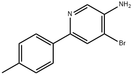 4-Bromo-3-amino-6-(4-tolyl)pyridine Struktur
