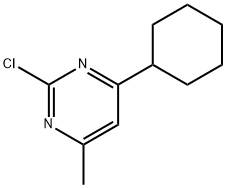 2-Chloro-4-cyclohexyl-6-methylpyrimidine Structure