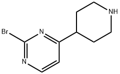 (2-BROMOPYRIMIDIN-4-YL)PIPERIDINE Structure