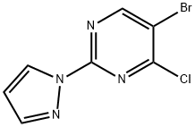 4-Chloro-5-bromo-2-(1H-pyrazol-1-yl)pyrimidine Struktur