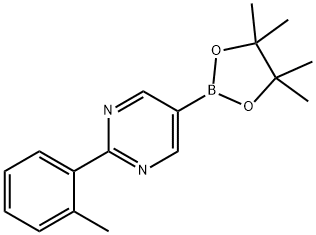 5-(4,4,5,5-tetramethyl-1,3,2-dioxaborolan-2-yl)-2-(o-tolyl)pyrimidine|2-(2-Methylphenyl)-5-(4,4,5,5-tetramethyl-1,3,2-dioxaborolan-2-yl)pyrimidine
