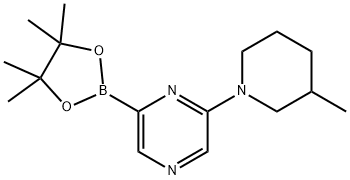 6-(3-METHYLPIPERIDIN-1-YL)PYRAZINE-2-BORONIC ACID PINACOL ESTER|