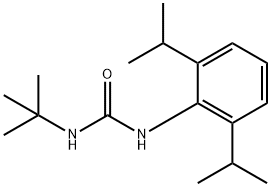 N'-tert-butyl-N-2,6-diisopropylphenyl urea Structure