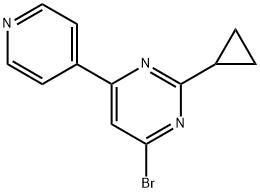 4-Bromo-2-cyclopropyl-6-(4-pyridyl)pyrimidine|