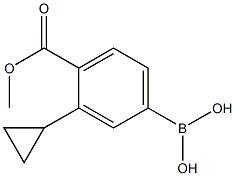 (3-cyclopropyl-4-(methoxycarbonyl)phenyl)boronic acid Struktur