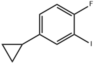 6-Fluoro-3-cyclopropyliodobenzene Struktur