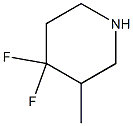 4,4-difluoro-3-methylpiperidine Structure