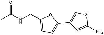 N-{[5-(2-amino-1,3-thiazol-4-yl)furan-2-yl]methyl}acetamide Structure