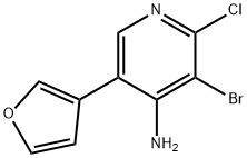 4-Amino-2-chloro-3-bromo-5-(3-furyl)pyridine|4-Amino-2-chloro-3-bromo-5-(3-furyl)pyridine