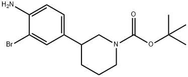 TERT-BUTYL 3-(3-BROMO-4-AMINOPHENYL)PIPERIDINE-1-CARBOXYLATE|