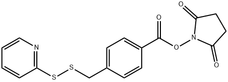 2,5-Dioxopyrrolidin-1-yl 4-[(pyridin-2-yldisulfanyl)methyl]benzoate|4-SUCCINIMIDYL-OXYCARBONYL-伪-(2-PYRIDYLDITHIO)TOLUENE
