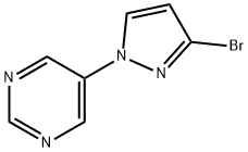 3-BROMO-1-(PYRIMIDIN-5-YL)-1H-PYRAZOLE|
