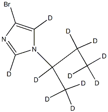 4-Bromo-1-(sec-butyl)imidazole-d11 Struktur