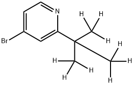 4-Bromo-2-(tert-butyl-d9)-pyridine Struktur