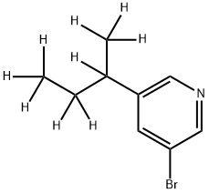 3-Bromo-5-(sec-butyl-d9)-pyridine Structure