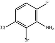2-BROMO-3-CHLORO-6-FLUOROANILINE Struktur