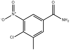 Benzamide, 4-chloro-3-methyl-5-nitro- Structure