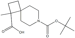 7-BOC-7-氮杂螺[3.5]壬烷-1-甲酸甲酯 结构式