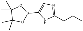 1H-Imidazole, 2-propyl-5-(4,4,5,5-tetramethyl-1,3,2-dioxaborolan-2-yl)- Struktur