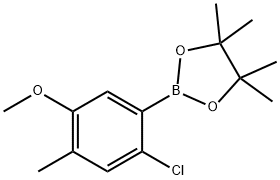 2-Chloro-4-methyl-5-methoxyphenylboronic acid pinacol ester Struktur