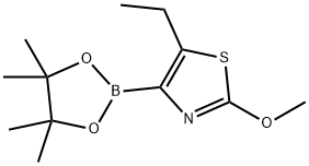 5-Ethyl-2-methoxythiazole-4-boronic acid pinacol ester Struktur